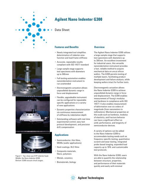 Agilent Nano Indenter G300 - Agilent Technologies