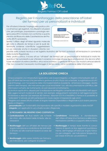 ReFOL - Registro Farmaci Off-Label - Cineca