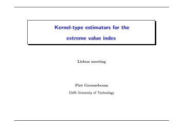 Kernel-type estimators for the extreme value index - Statistical ...