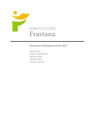 Konzeption Kindergarten Einlis 2010 - Frastanz