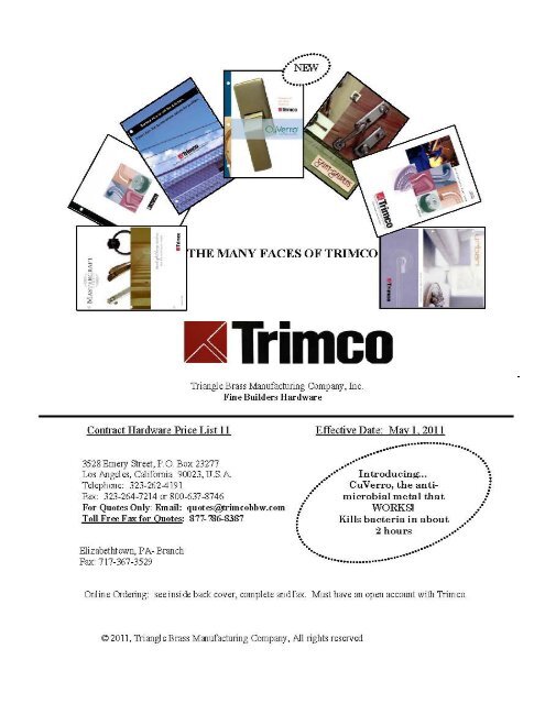Trimco Price May 2011.pdf - Access Hardware Supply