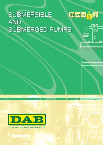 SUBMERSIBLE AND SUBMERGED PUMPS
