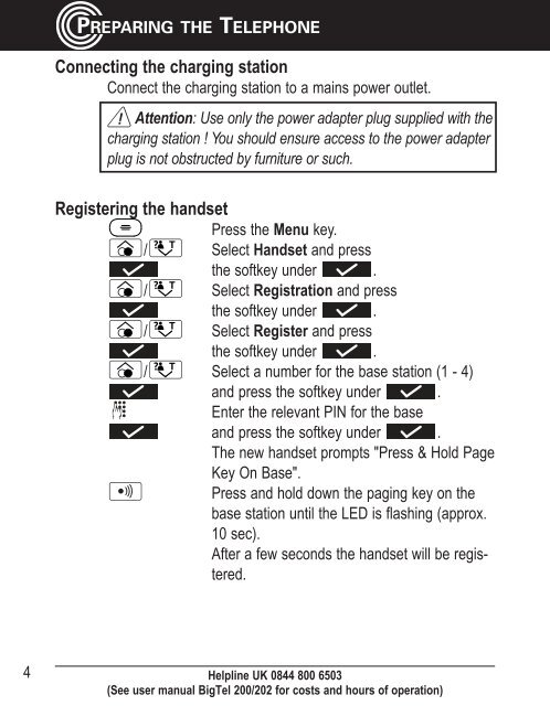 BigTel 201 User Guide - Hearing Direct