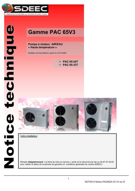 Gamme PAC 65V3 - Sdeec