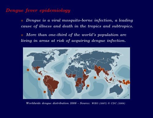 Descriptive and Predictive models of dengue epidemiology: an ...