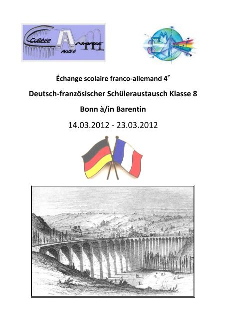 Deutsch-franzÃ¶sischer SchÃ¼leraustausch Klasse 8 Bonn Ã /in Barentin