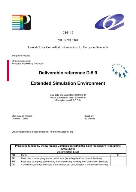 D5.9: Extended Simulation Environment - Phosphorus