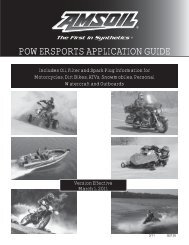 G2135 - Powersports Application Guide - Amsoil