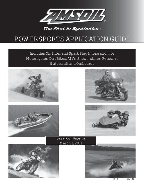 G2135 - Powersports Application Guide - Amsoil