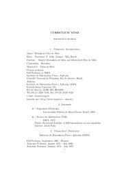 Welington Celso de Melo Born: November 17, 1946 - Guapé ... - Impa