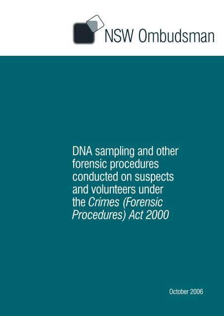 Crimes (Forensic Procedures) Act 2000 - NSW Ombudsman - NSW ...