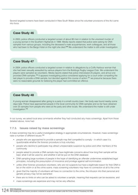 Crimes (Forensic Procedures) Act 2000 - NSW Ombudsman - NSW ...