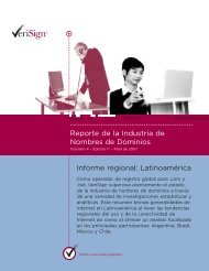 Informe regional: LatinoamÃ©rica Reporte de la Industria ... - VeriSign