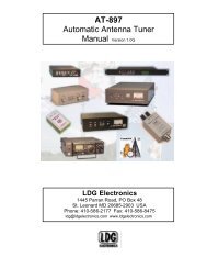 Ldg At 7000 Automatic Antenna Tuner For Icom Ic 7000 Iw7dgy