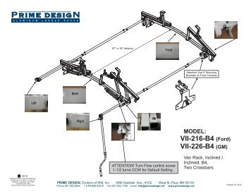 Prime Design Rotation Rack Product Sheet - Stonebrooke Equipment