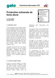 Production artisanale de fonio Ã©tuvÃ© - GATE International