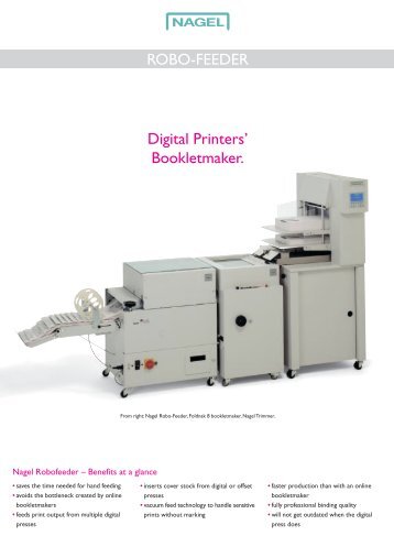 ROBO-FEEDER Digital Printers' Bookletmaker.
