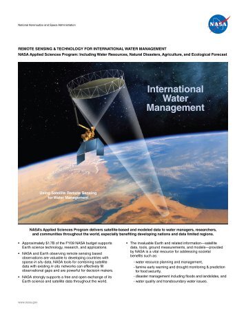 international Water management - NASA's Earth Observing System