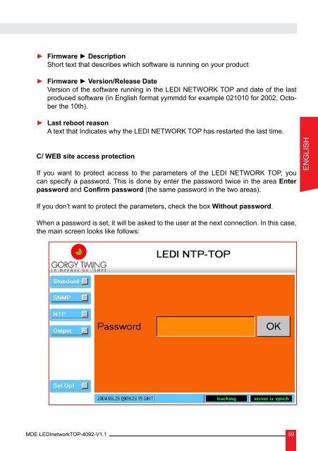 TOP Network description