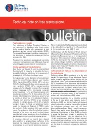 Technical note on free testosterone - Sullivan Nicolaides Pathology