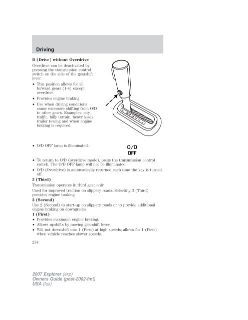 Descargue una muestra del manual del conductor para el Explorer ...