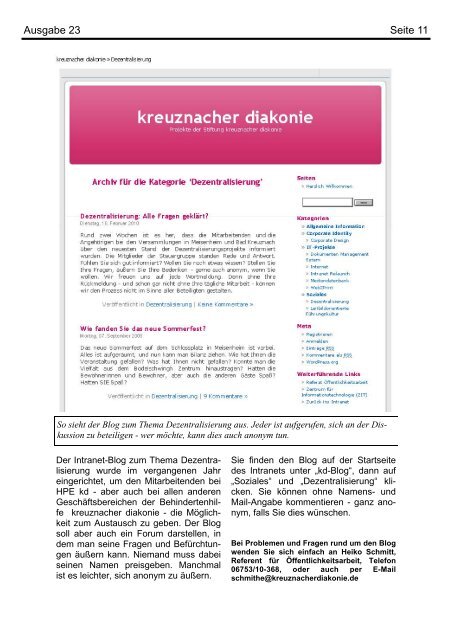 HPE-News 1.10.pub - Stiftung kreuznacher diakonie
