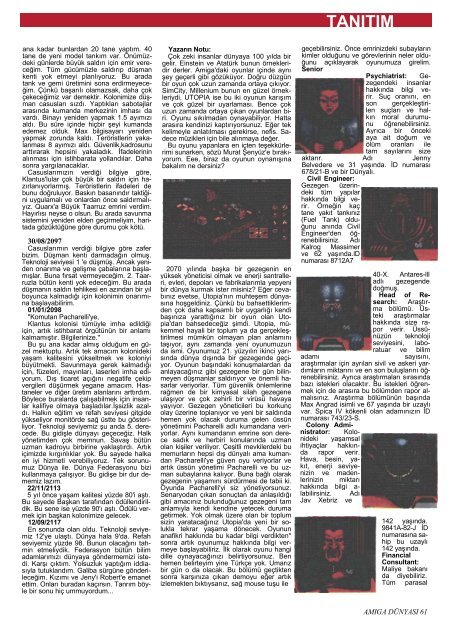 Amiga Dunyasi - Sayi 19 (Aralik 1991).pdf - Retro Dergi