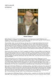 Centrefold - Michael McIntyre - New Zealand Mathematical Society