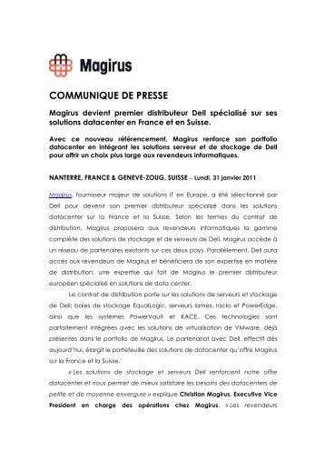 communique de presse -  Magirus