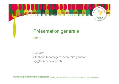 Présentation Fourchette verte Suisse