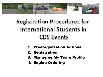 Registration for CDS Events - Students - SAE International