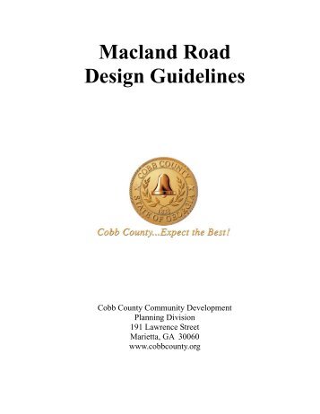 Macland Road Design Guidelines - Community Development ...