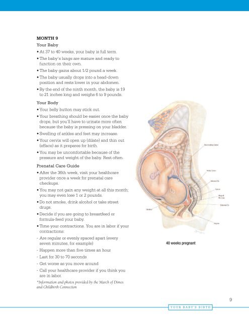 Your Baby's Birth - Pregnancy & Childbirth Home