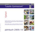 Jahrbuch 2009/10 Vjetari - Asociation Loyola Gymnasium - Prizren