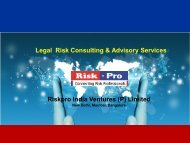 Legal Risk Advisory Services Brochure.pdf - Riskpro