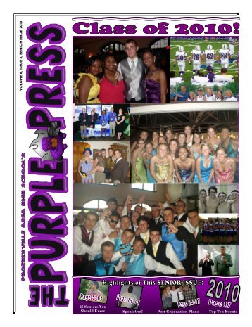 Issue 8, Senior issue - Phoenixville Area School District