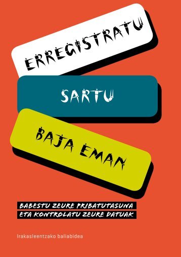 ERREGISTRATU SARTU BAJA EMAN - AVPD - Euskadi.net