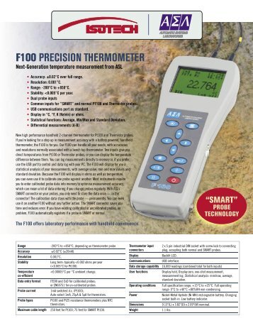 F100 PRECISION THERMOMETER - Isotech North America