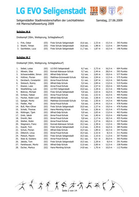 Ergebnisliste - Lg-evo-seligenstadt.de