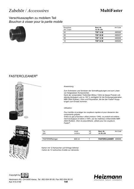 Katalog zum Download PDF 4.61 MB - Heizmann AG