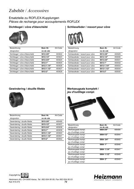 Katalog zum Download PDF 4.61 MB - Heizmann AG