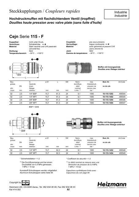 Katalog zum Download PDF 4.61 MB - Heizmann AG