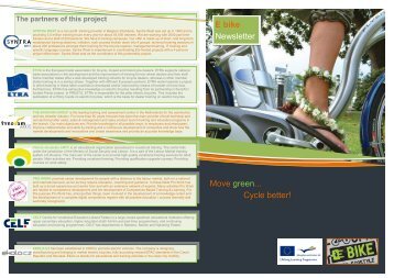 Move green... Cycle better! E bike Newsletter - Syntra West