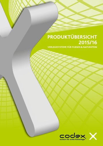 PRODUKTÜBERSICHT 2015/16