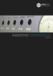 AudiocAtion compressor Ac1 - Audiocation Audio Akademie