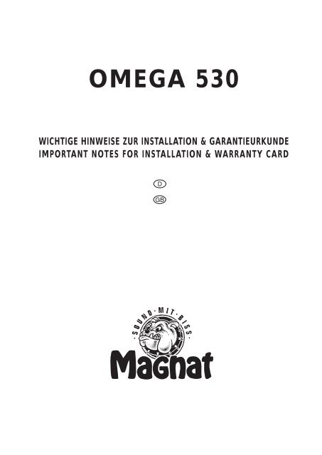 OMEGA 530 im 4.0 - Magnat