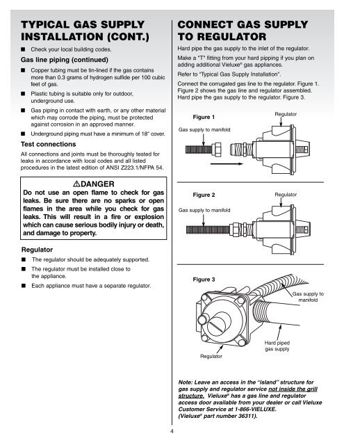 Built-In Natural Gas Grill Installation Guide - Help - Weber