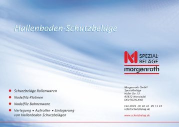 Katalog Hallenboden-Schutzbelag