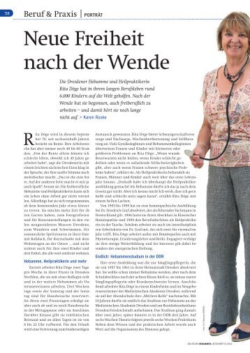 Neue Freiheit nach der Wende - Journalistenbuero Karen Roske