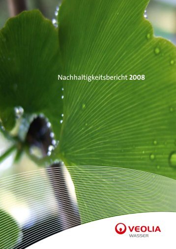 Nachhaltigkeitsbericht 2008 (PDF) - Veolia Wasser GmbH